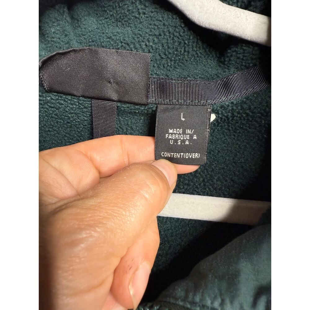 Vintage 90s Patagonia Synchilla Pile Fleece Jacket Men's Large Made in USA Green - Picture 5 of 8